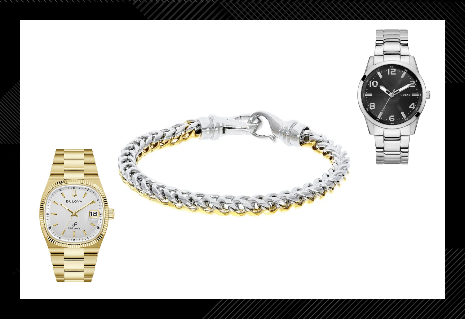 Pulsera de oro combinado