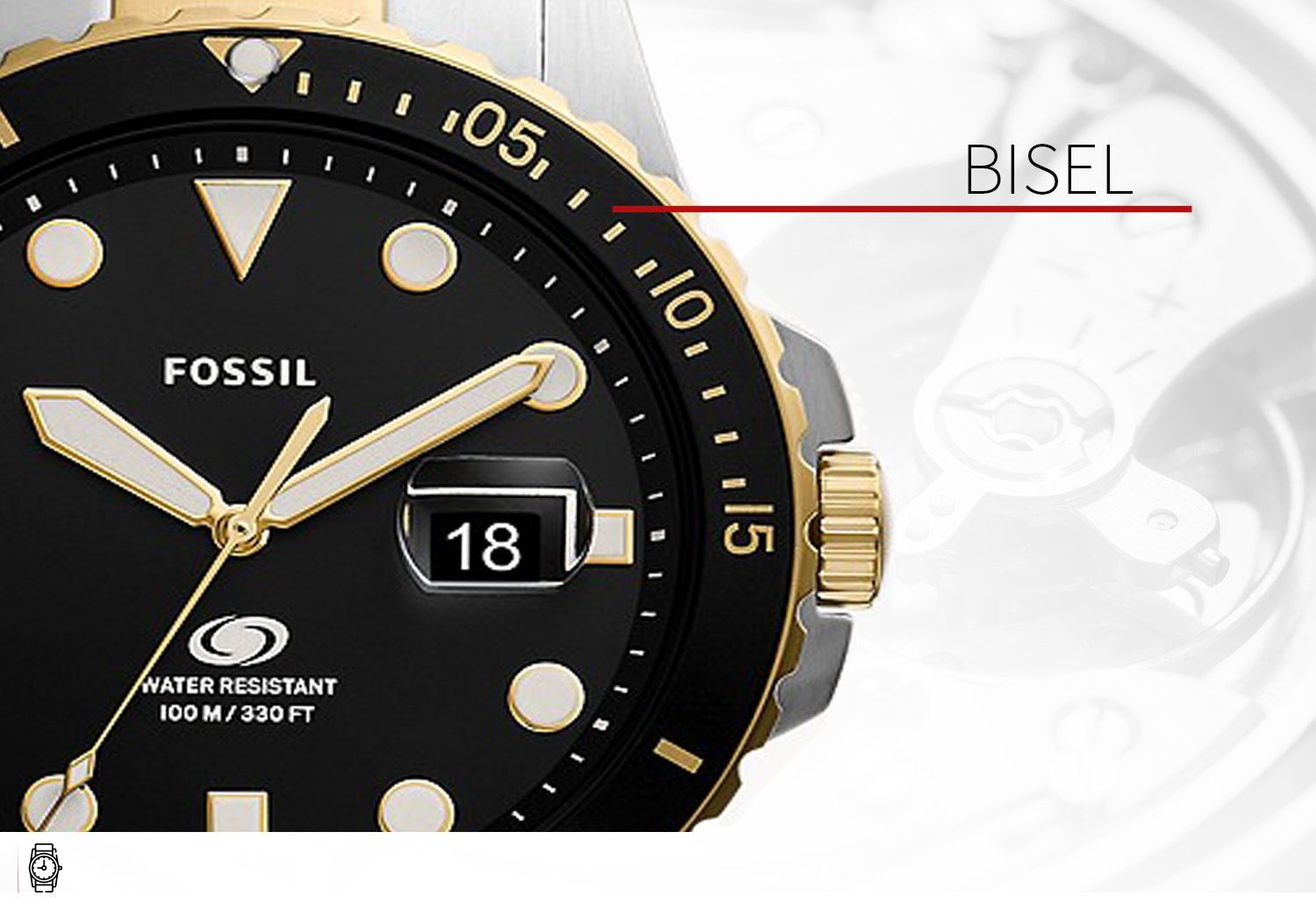 bisel componentes del reloj 