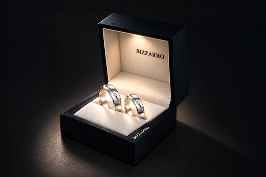 anillos de boda de oro blanco