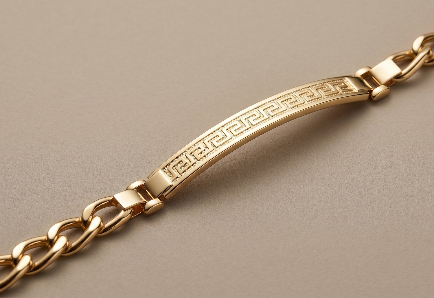 papa de oro esclava de oro amarillo 14K grabable