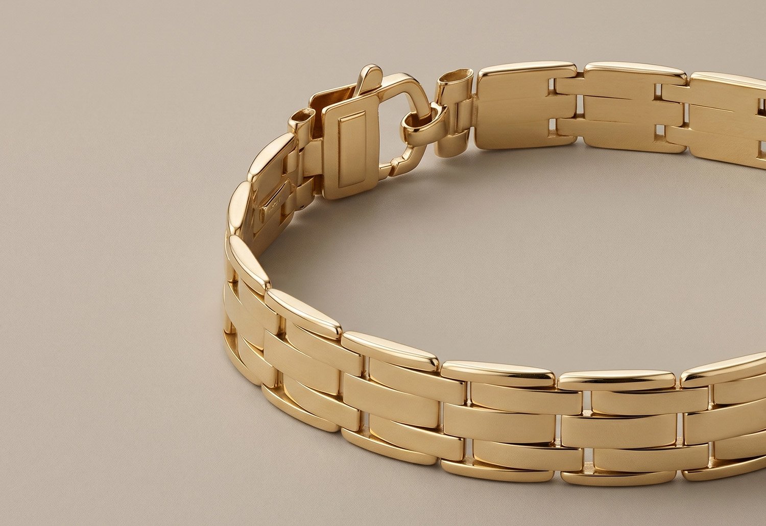 papa de oro pulsera de oro amarillo 14K para papá