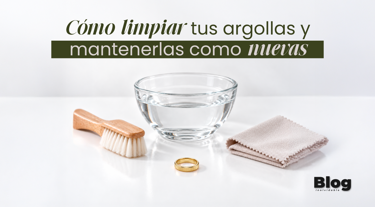como limpiar anillos de oro argollas